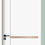 Puerta Grado Cero Blanco Puro + Cobre Cepillado QC-005